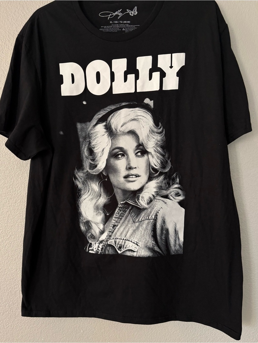 Dolly Parton Black Graphic Tee sz XL
